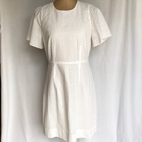 🎉HP🎉 J. Crew Flutter Sleeve Eyelet Dress - Picture 2 of 7